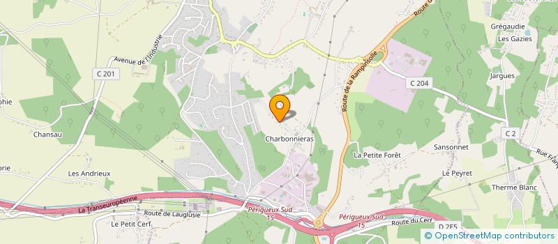 localisation de l'entreprise FROID CUISINE 24 à COULOUNIEIX CHAMIERS