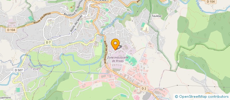 localisation de l'entreprise FROID CUISINE ARDECHE DROME  PRIVAS