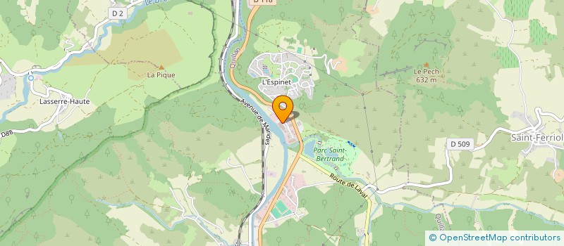 localisation de l'entreprise FROID ELEC à QUILLAN
