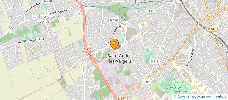 localisation de l'entreprise FROID ELECTRO TECHNIQUE EQUIPEMENT 10000 à SAINT-ANDRE-LES-VERGERS