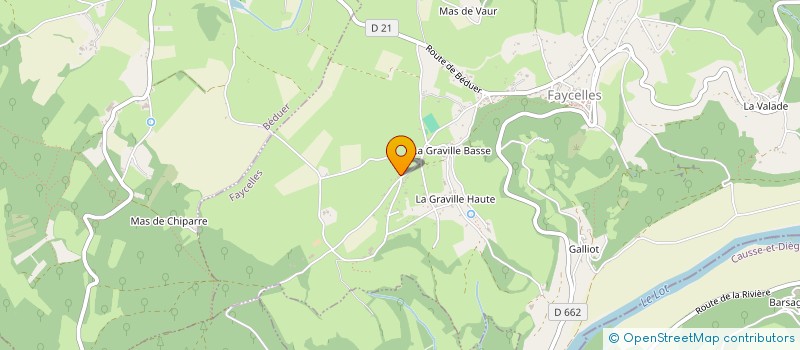 localisation de l'entreprise FROID ENERGIES  FAYCELLES