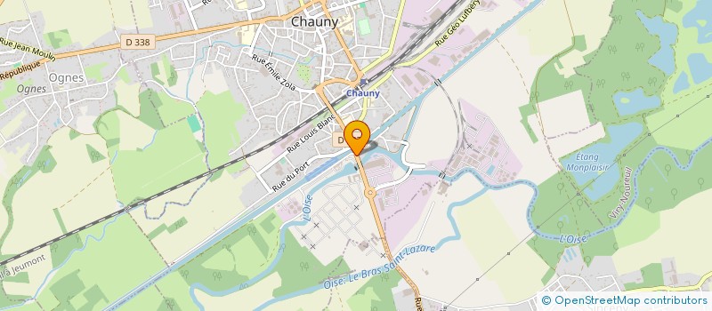 localisation de l'entreprise FROID ET APPLICATIONS à CHAUNY
