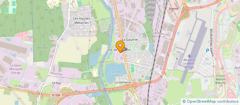 localisation de l'entreprise FROID EXPRESS à ARNAGE