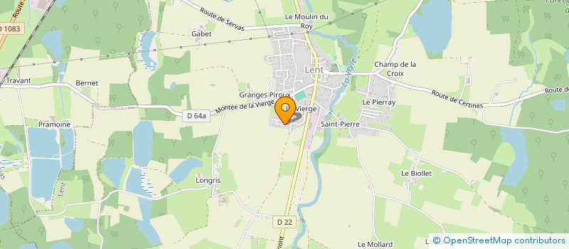 localisation de l'entreprise FROID FRANCE CLIMATISATION à LENT