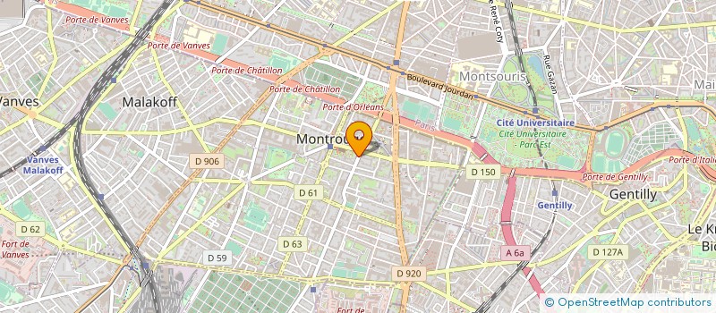 localisation de l'entreprise FROID INDUSTRIEL ET COMMERCIAL à MONTROUGE