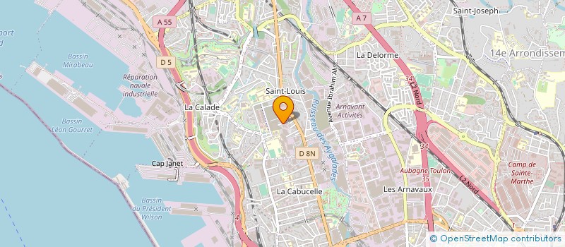 localisation de l'entreprise FROID INDUSTRIEL MARITIME DU MIDI à MARSEILLE