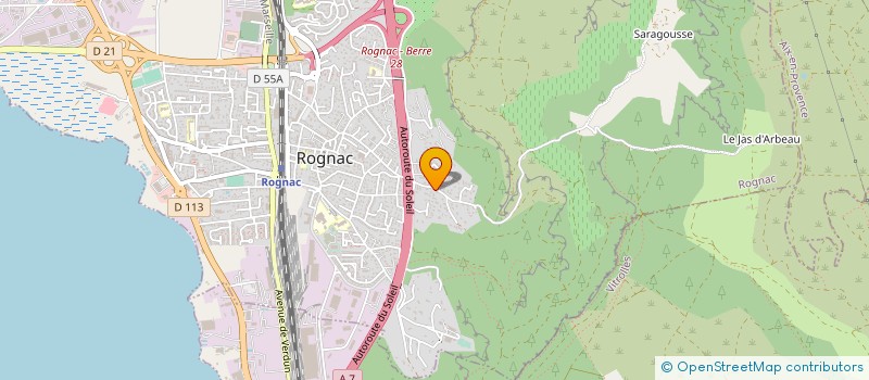 localisation de l'entreprise FROID INDUSTRIEL ROGNACAIS  ROGNAC