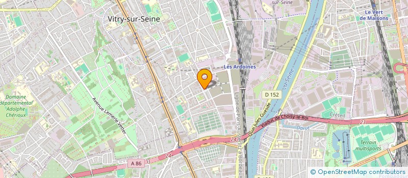 localisation de l'entreprise FROID INOV à VITRY-SUR-SEINE