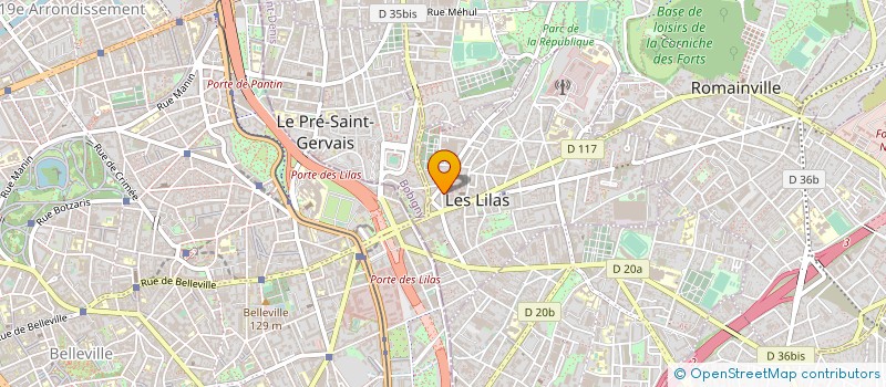 localisation de l'entreprise FROID INOX MECANIQUE SERVICES  LES LILAS