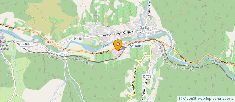 localisation de l'entreprise FROID LOISIRS EQUIPEMENTS à SAILLANS