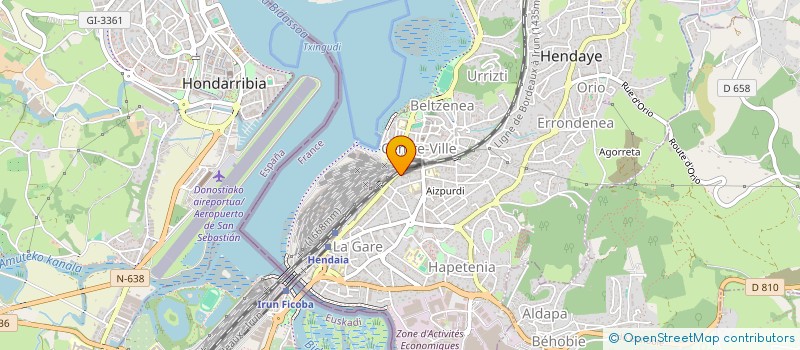 localisation de l'entreprise FROID PYRENEEN  HENDAYE