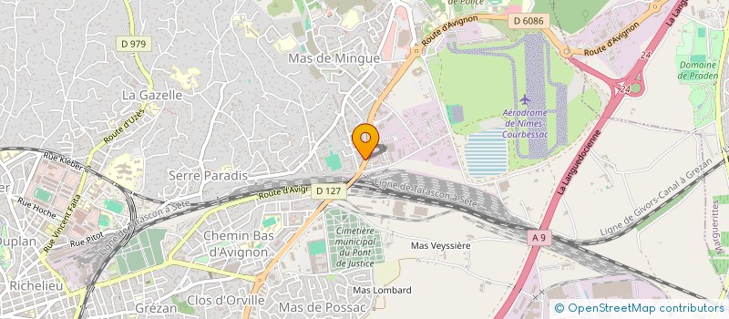 localisation de l'entreprise FROID ROUTIER EQUIPEMENT  NIMES