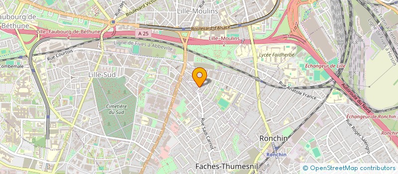 localisation de l'entreprise FROID SERVICE à LILLE