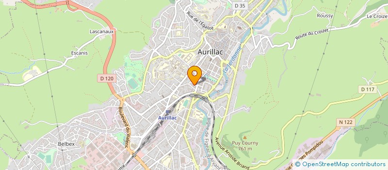 localisation de l'entreprise FROID SERVICE GL à AURILLAC