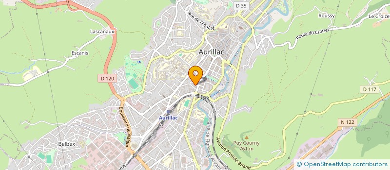 localisation de l'entreprise FROID SERVICE MATERIEL BOULANG PATISSERI à AURILLAC