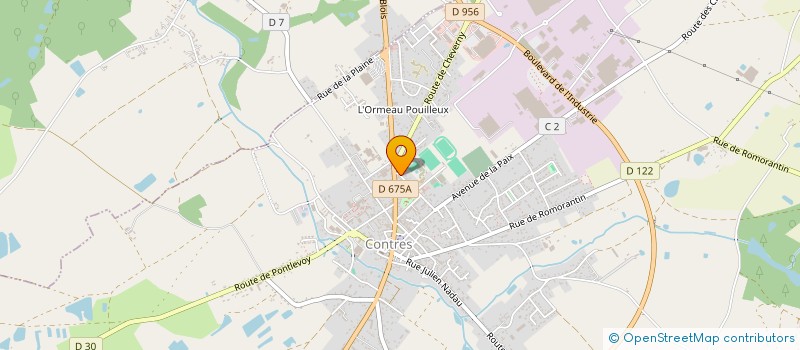 localisation de l'entreprise FROID SERVICES 41  LE CONTROIS-EN-SOLOGNE