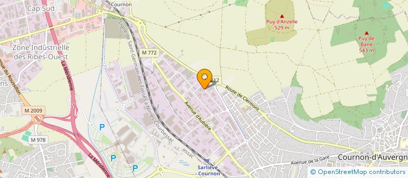 localisation de l'entreprise FROID & SERVICES AUVERGNE à COURNON-D'AUVERGNE
