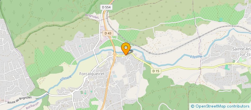 localisation de l'entreprise FROID SOLUTIONS PROVENCE  FORCALQUEIRET