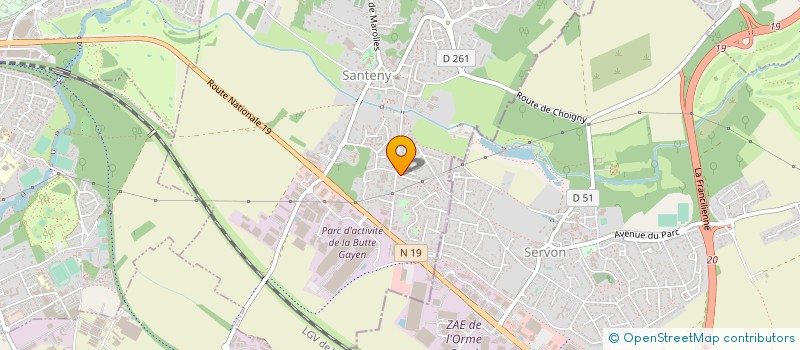 localisation de l'entreprise FROID XS  SANTENY