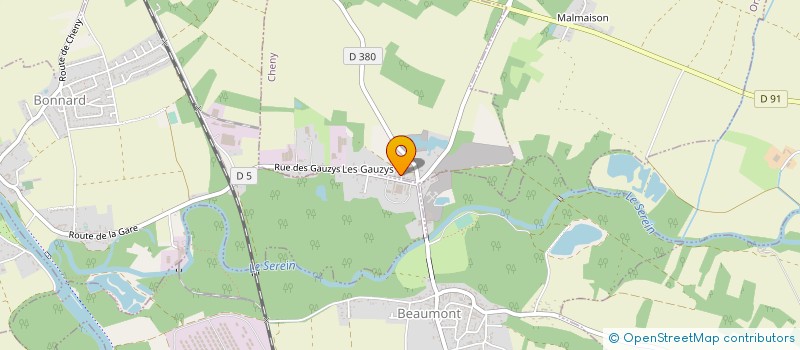 localisation de l'entreprise FROIDEC  CHENY