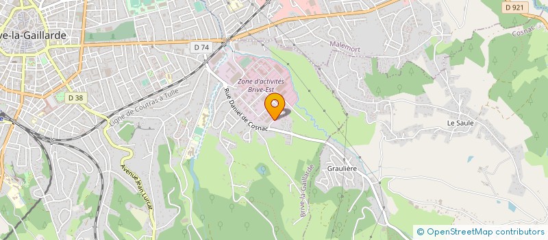 localisation de l'entreprise FROIDEFOND ETANCHEITE à BRIVE-LA-GAILLARDE