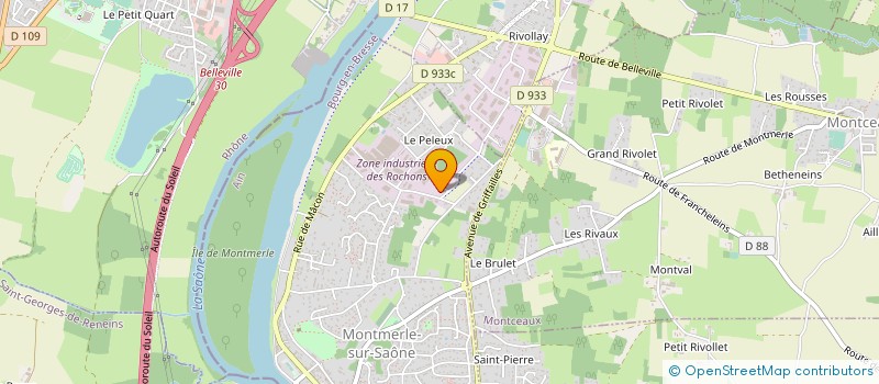 localisation de l'entreprise FROIMED  MONTMERLE-SUR-SAONE
