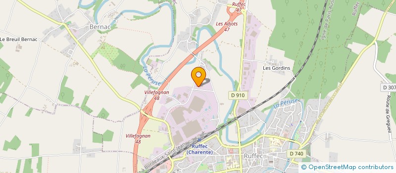 localisation de l'entreprise FROM A COEUR  RUFFEC