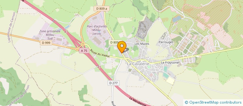 localisation de l'entreprise FROMABON à LA CAVALERIE
