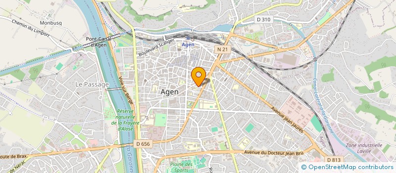 localisation de l'entreprise FROMAFRUIT à AGEN