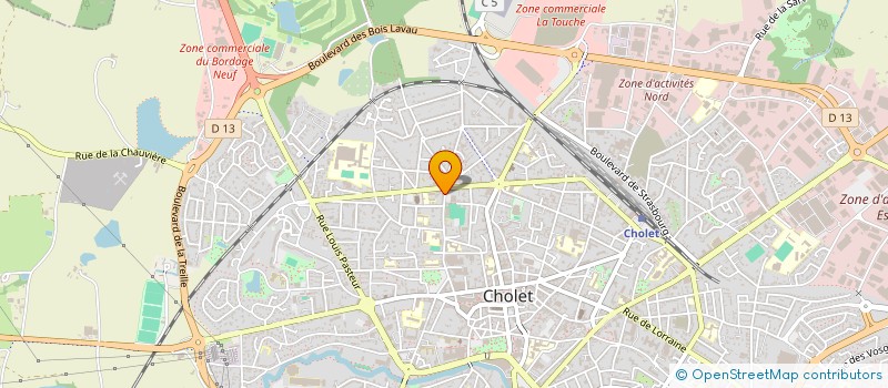 localisation de l'entreprise FROMAGE ET COMPAGNIE à CHOLET