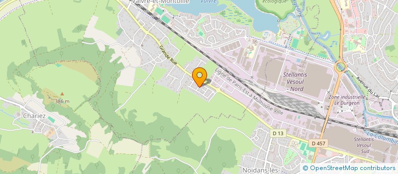 localisation de l'entreprise FROMAGE ET PROCESS  VAIVRE-ET-MONTOILLE