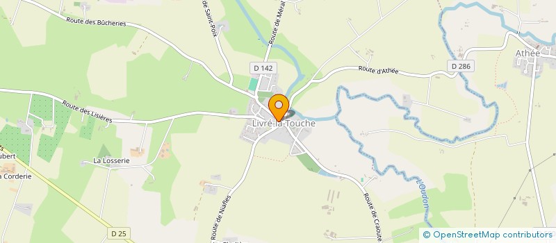 localisation de l'entreprise FROMAGE, VINS ET MUSIQUE  LIVRE-LA-TOUCHE