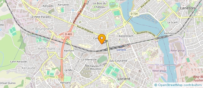 localisation de l'entreprise FROMAGEAU S.A.  LORIENT