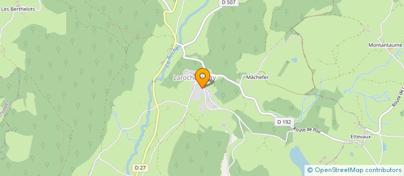 localisation de l'entreprise FROMAGER DU MORVAN à LAROCHEMILLAY