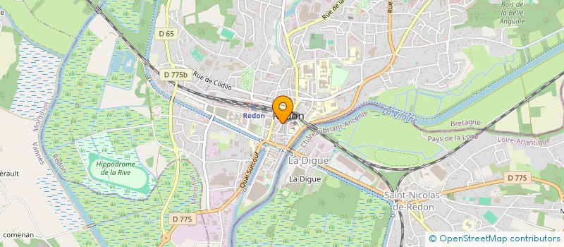 localisation de l'entreprise FROMAGERIC à REDON