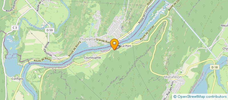 localisation de l'entreprise FROMAGERIE DE COURTOUPHLE  MATAFELON-GRANGES