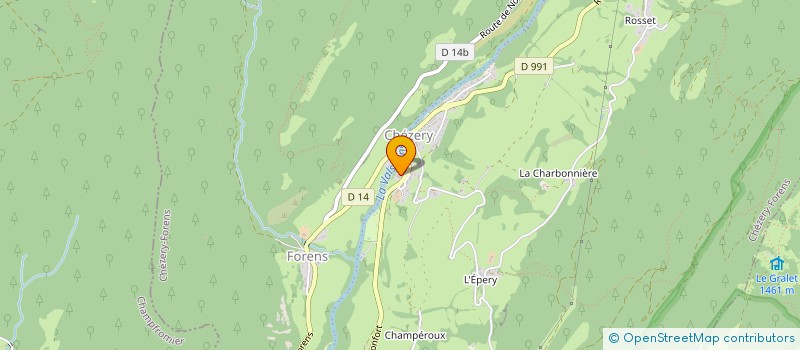 localisation de l'entreprise FROMAGERIE DE L'ABBAYE à CHEZERY-FORENS