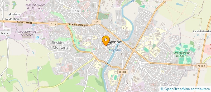 localisation de l'entreprise FROMAGERIE DE MAYENNE à MAYENNE