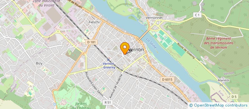 localisation de l'entreprise FROMAGERIE DE TOULON  VERNON