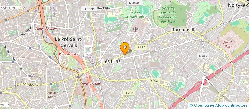 localisation de l'entreprise FROMAGERIE DES LILAS à LES LILAS
