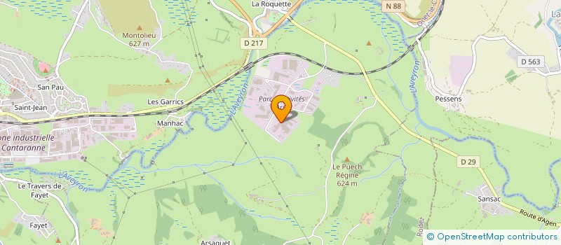 localisation de l'entreprise FROMAGERIE DES MONTS DE RODEZ à ONET LE CHATEAU