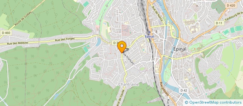 localisation de l'entreprise FROMAGERIE DES VOSGES à EPINAL