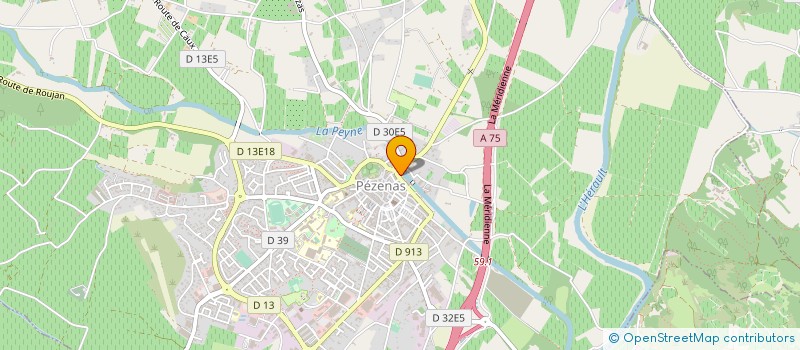 localisation de l'entreprise FROMAGERIE DU 14 JUILLET à PEZENAS