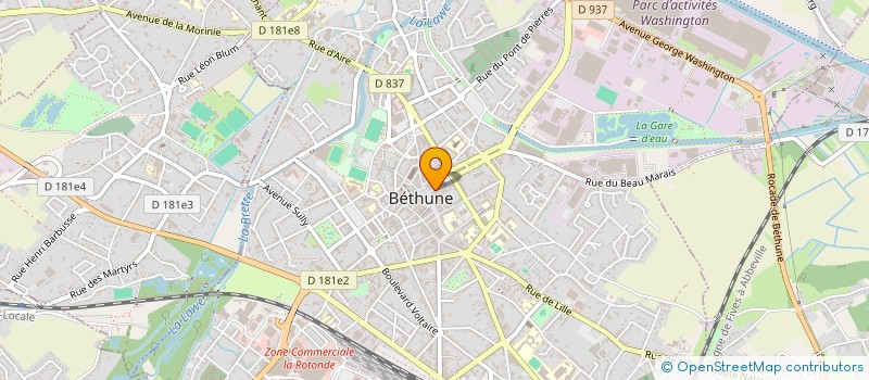 localisation de l'entreprise FROMAGERIE DU BETHUNOIS à BETHUNE