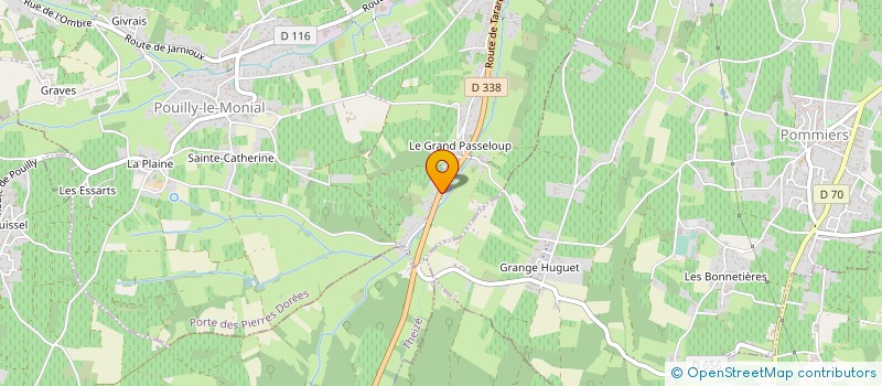 localisation de l'entreprise FROMAGERIE DU GRAND PASSELOUP  PORTE DES PIERRES DOREES