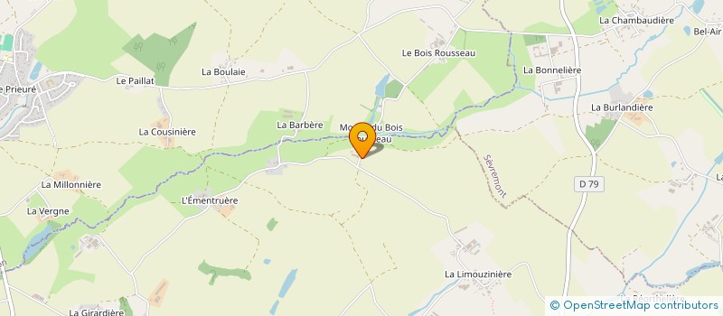 localisation de l'entreprise FROMAGERIE FERMIERE DE L'HURTAUDIERE à LE BOUPERE