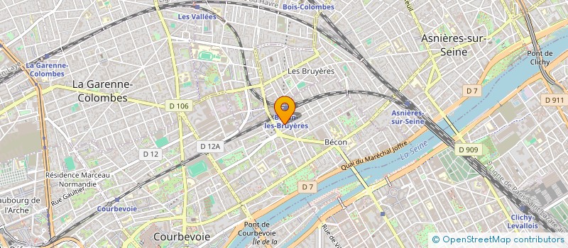 localisation de l'entreprise FROMAGERIE GALLIENI à COURBEVOIE