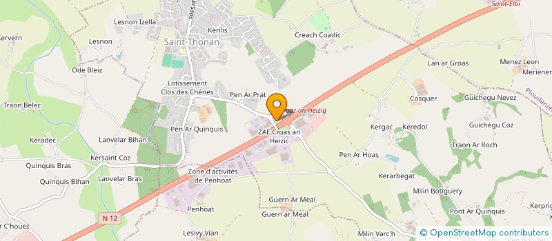 localisation de l'entreprise FROMAGERIE GOUTTSSA!  ST THONAN