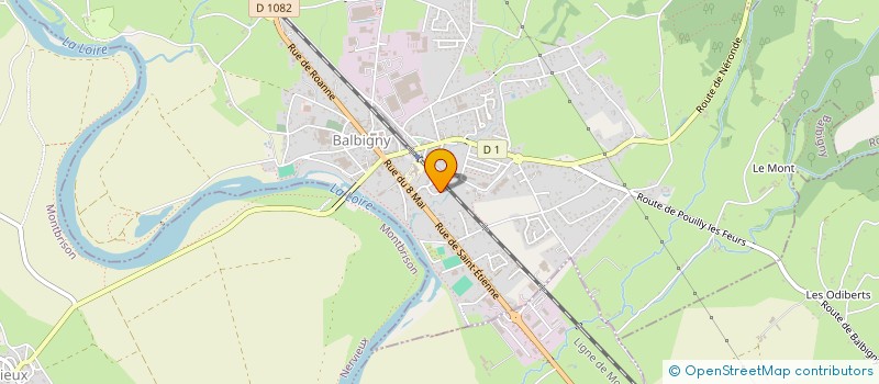 localisation de l'entreprise FROMAGERIE GUILLOT STEPHANIE  BALBIGNY