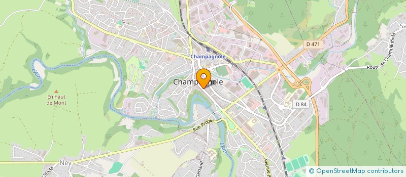 localisation de l'entreprise FROMAGERIE JANIN à CHAMPAGNOLE